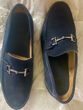 Mocassim masculino 14th & Union azul marinho tamanho 12 M couro camurça feito no Brasil comprar usado  Enviando para Brazil