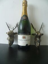 Vintage pair stag for sale  NEATH