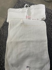 Crib bedding. whit for sale  SALE