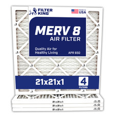 Filtro de ar Filter King 21x21x1 pacote com 4 Merv 8 tamanho real 21 x 21 x 0,75" comprar usado  Enviando para Brazil
