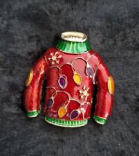 Christmas jumper brooch for sale  PUDSEY