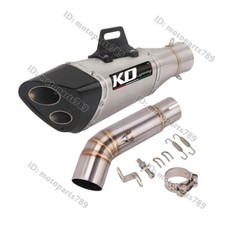 Silenciador traseiro tubo link médio pontas de escape 51mm para Suzuki GSR750 GSXS750 BK750, usado comprar usado  Enviando para Brazil