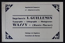 Buvard imprimerie guillemin d'occasion  Nantes-