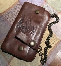 VINTAGE MEN'S OR WOMAN'S RL RALPH LAUREN POLO BIKER WALLET CHAIN NEVER USED comprar usado  Enviando para Brazil
