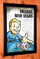 Fallout New Vegas PS3 Xbox 360 Antigo Raro Pequeno Pôster Promocional / Página de Anúncio Emoldurada, usado comprar usado  Enviando para Brazil