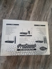 Prosound l60aw vhf for sale  NORWICH