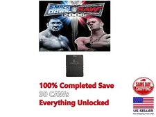 WWE Smackdown! Cartão de memória vs Raw 2006 PlayStation 2 PS2 30 CAWs desbloqueado salvar comprar usado WWE Smackdown! Cartão de memória vs Raw 2006 PlayStation 2 PS2 30 CAWs desbloqueado salvar comprar usado  Enviando para Brazil