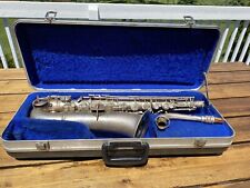 Vintage C.G Conn C Melody Saxofone Prata Níquel Chapeado Rolled Tom Buracos NICE comprar usado  Enviando para Brazil