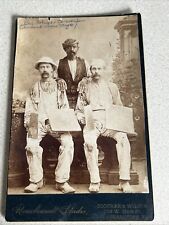 Embalagens fotográficas vintage de cartão de armário afro-americano e branco masculino birracial anos 1800, usado comprar usado  Enviando para Brazil