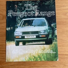 Peugeot range brochure for sale  NORTHAMPTON