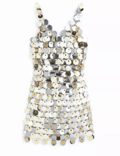 Mini vestido Paco Rabanne H&M disco tamanho XS comprar usado  Enviando para Brazil
