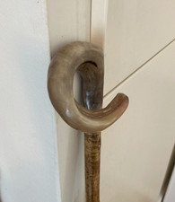 RAMS HORN ENCARACOLADO CROOK no eixo HAZEL caminhada caminhada e bastão de batedores. comprar usado  Enviando para Brazil