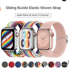 Pulseira de relógio trançada de náilon ajustável para Apple Iwatch 23456789 38/40/42/45/49mm comprar usado  Enviando para Brazil