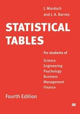 Statistical tables for d'occasion  Expédié en Belgium