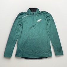 Camisa oficial NFL Philadelphia Eagles Superbowl LIX Champions masculina quarto de zíper, usado comprar usado  Enviando para Brazil