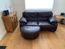 Seater leather sofa for sale  BRAINTREE