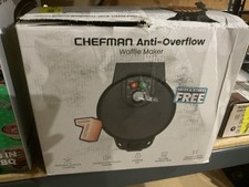 Máquina de waffle anti-transbordamento Chefman com seletor de sombra comprar usado  Enviando para Brazil