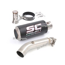 Pontas de carbono reais tubo de escape link médio para Honda CB300R 2018-2025 CBR300R CB300F comprar usado  Enviando para Brazil