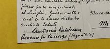 Autografo antonio calderara usato  Cantu