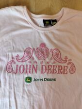 Usado, Camiseta John Deere Rosa Niñas Talla Grande (12-14) segunda mano  Embacar hacia Argentina