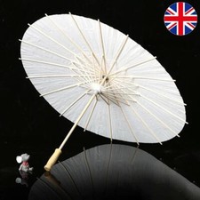 Guarda-chuva de papel oleado 60cm guarda-sol de papel faça você mesmo guarda-chuva branco para decoração de praia de festa comprar usado  Enviando para Brazil