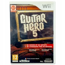 GUITAR HERO 5 Wii Nintendo Wii pudełkowa na sprzedaż  PL