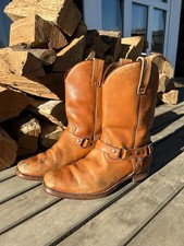 Usado, Sancho 1978 Botas Campus Masculinas Arnês de Couro Cowboy Angustiado Espanha UE45/EUA11 comprar usado  Enviando para Brazil