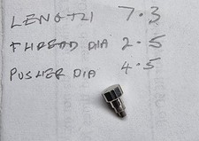 Usado, Empurrador canelado vintage Heuer aço 1153, 1553, 73653, 73353 Carrera 7.3x4.5x2.5 comprar usado  Enviando para Brazil