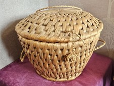 Round woven wicker for sale  TAUNTON
