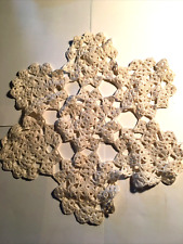 Pano de guardanapo de mesa de croche de malha antigo ou antigo em forma de floco de neve estrela comprar usado  Enviando para Brazil