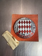 Emblema vintage esmalte Mônaco carro clube carro carro grade corrida rali HTF* comprar usado  Enviando para Brazil