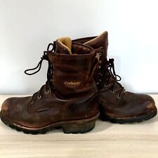 Bota de trabajo Carhartt de cuero con puntera compuesta para hombre talla 10,5 segunda mano  Embacar hacia Argentina