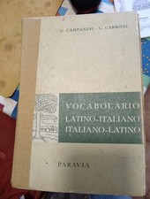 vocabolario latino campanini usato  Italia