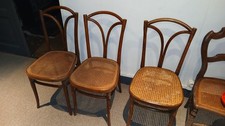 Chaises cannées jugenstil d'occasion  Bardos
