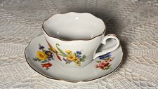 Tasse untertasse blumenmotiven gebraucht kaufen  Meißen