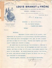 Facture 1913 fabricants d'occasion  France
