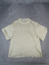 Camisa Vince feminina pequena blusa de seda dourada * comprar usado  Enviando para Brazil