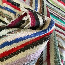 Tapete de pano 12 libras vintage corredor de escada europeu tecido à mão vintage colorido corrida comprar usado  Enviando para Brazil