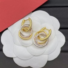 Usado, Brincos femininos clássicos CZ círculo de strass amor festa de casamento noiva joias comprar usado  Enviando para Brazil