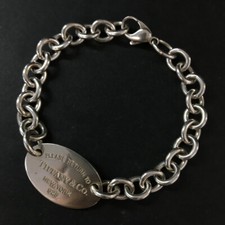 TIFFANY&CO. Pulseira de corrente oval de prata 925 Return to Tiffany/6BD0741 comprar usado  Enviando para Brazil