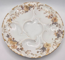 Usado, Antigo prato de ostra de porcelana Haviland Limoges amarelo floral 8,25" comprar usado  Enviando para Brazil