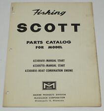 Usado, 1961 Fishing Scott motor de popa barco catálogo de peças 62300610 62300710 62300810 comprar usado  Enviando para Brazil