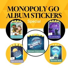 ÁLBUM ADESIVO ⭐4 ⭐5 Mon_opoly_ Escape executado Commendations the Last Goodby ⚡, usado comprar usado  Enviando para Brazil