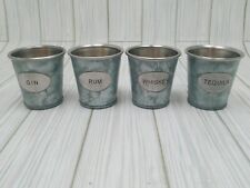 Copos de metal gin rum tequila uísque galvanizado resistente comprar usado  Enviando para Brazil