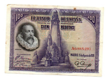 BILLETE DE 100 PESETAS MUY FINO DE ESPAÑA 1928 PICK-76 segunda mano  Embacar hacia Mexico