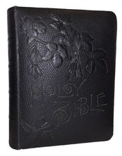 c.1904, BEAUTIFUL LARGE ANTIQUE HOLY BIBLE, OLD & NEW TESTAMENTS, DECORATIVE, NR comprar usado  Enviando para Brazil