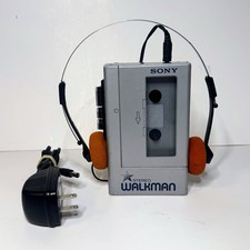Sony WM-4 Walkman estéreo reprodutor de cassete testado funciona adaptador fones de ouvido antigos comprar usado  Enviando para Brazil
