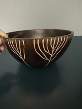 Wooden engraved salad for sale  NORTHAMPTON
