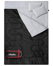 Śpiwór podwójny Ohuhu 2 osoby 220 × 150 cm outdoor z 2 poduszkami, używany na sprzedaż  PL