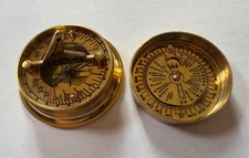 Pocket brass sundial for sale  Melbourne
